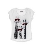 Camiseta Estampa Girafa